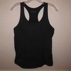 black racerback workout tank